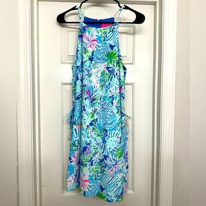 Lilly Pulitzer Floral Halter Dress